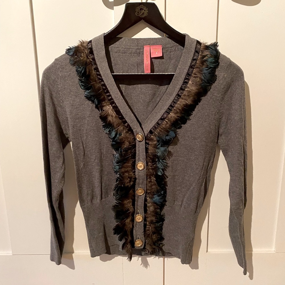 Feather Cardigan- very unique!